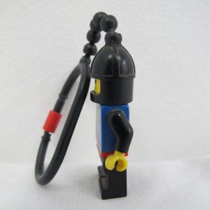 Keychain minifigure knight blue attire Black Falcomn - Image 3