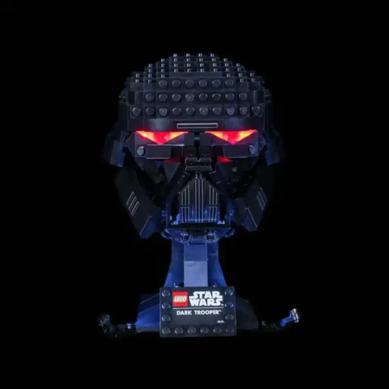 Light My Bricks (LMB) Light kit for LEGO # 75343 Dark Trooper Helmet - Image 6