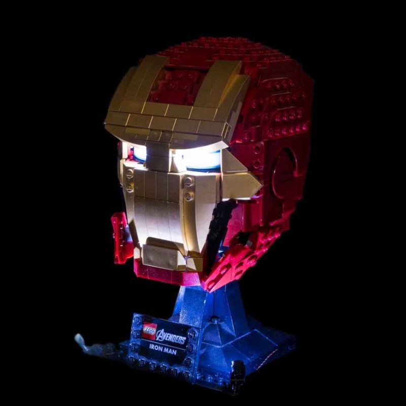 Light My Bricks (LMB) Light kit for LEGO # 76165 Iron Man Helmet - Image 3
