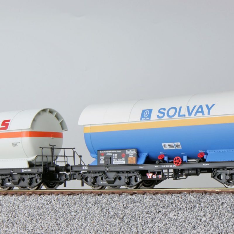 Gas tank car set ZAG 620, Solvay and Löwengas