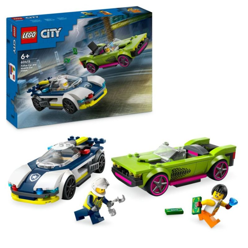 Lego City 60415 Police Car And Muscle Car Chase