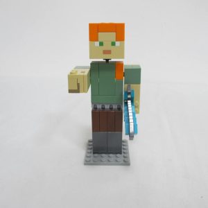 Minecraft Alex BigFig with Chicken. Complete with instructions, no box - Image 6