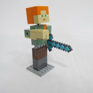 Minecraft Alex BigFig with Chicken. Complete with instructions, no box - Image 7