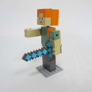 Minecraft Alex BigFig with Chicken. Complete with instructions, no box - Image 9