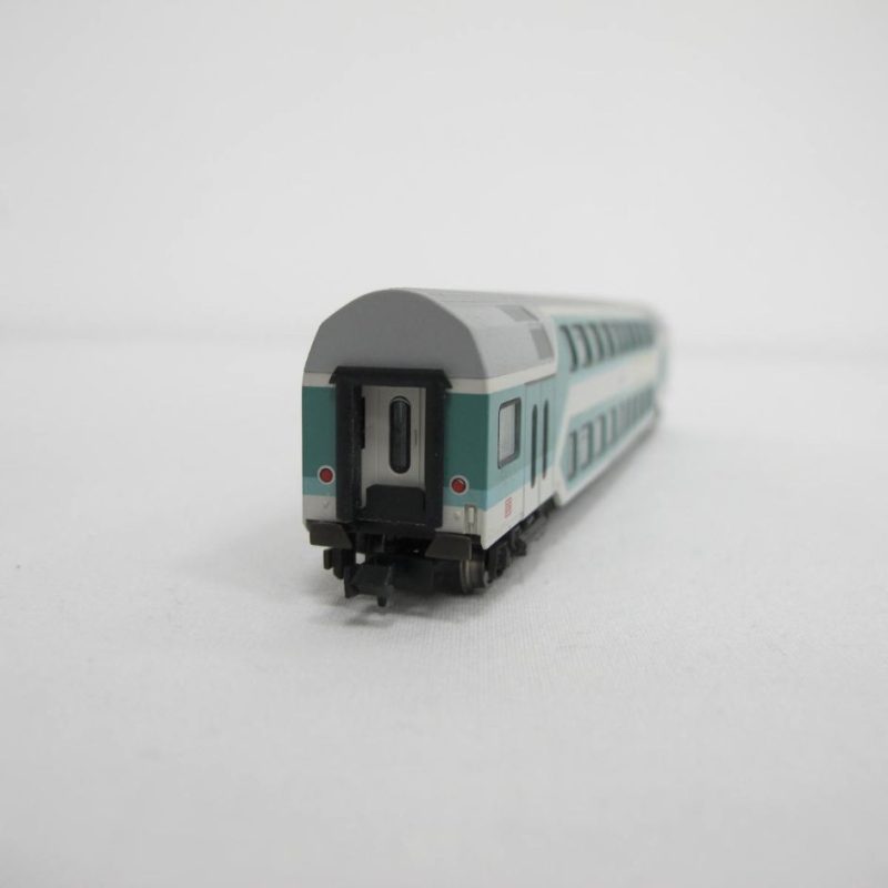 Double-decker coach 1st/2nd class (Görlitz design), type/design DABz 756, 4-axle, turquoise/white Munich main station - Image 5