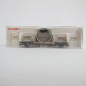Low loader wagon with concrete tube type Uis 632 - Image 6