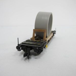 Low loader wagon with concrete tube type Uis 632 - Image 13