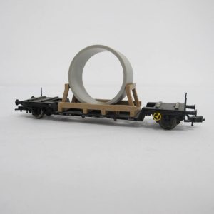 Low loader wagon with concrete tube type Uis 632 - Image 2