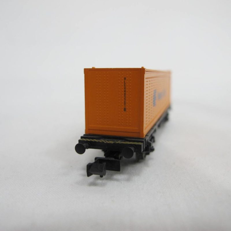 Container/container carrier wagon, type Lbs (BTmms), 2-axle, black, with 40' container 'Hapag-Lloyd' (orange) - Image 4