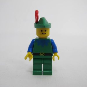 Forestman - Blue, Green Hat, Red 3-Feather Plume