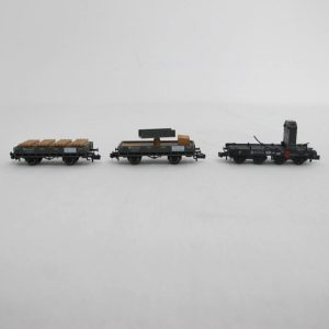 Wagon set with a crane wagon with 90 t steam crane, 6-axle, a counterweight wagon, 4-axle, and two crane protection wagons, each 2-axle - Image 14