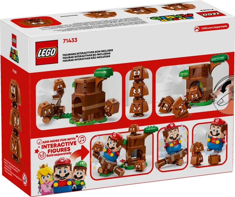 LEGO Super Mario 71433 Goombas' Playground box backside