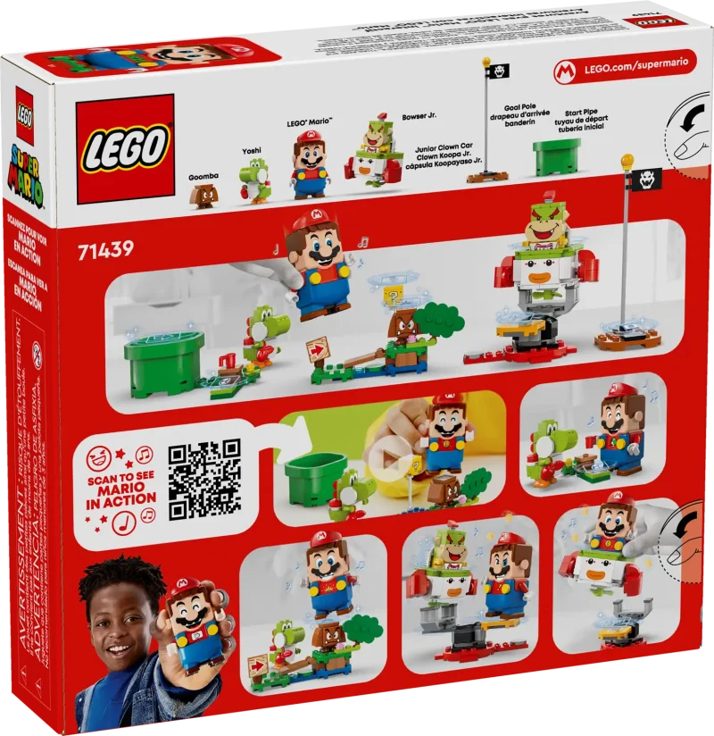 LEGO Super Mario 71439 Adventures with Interactive LEGO Mario box backside