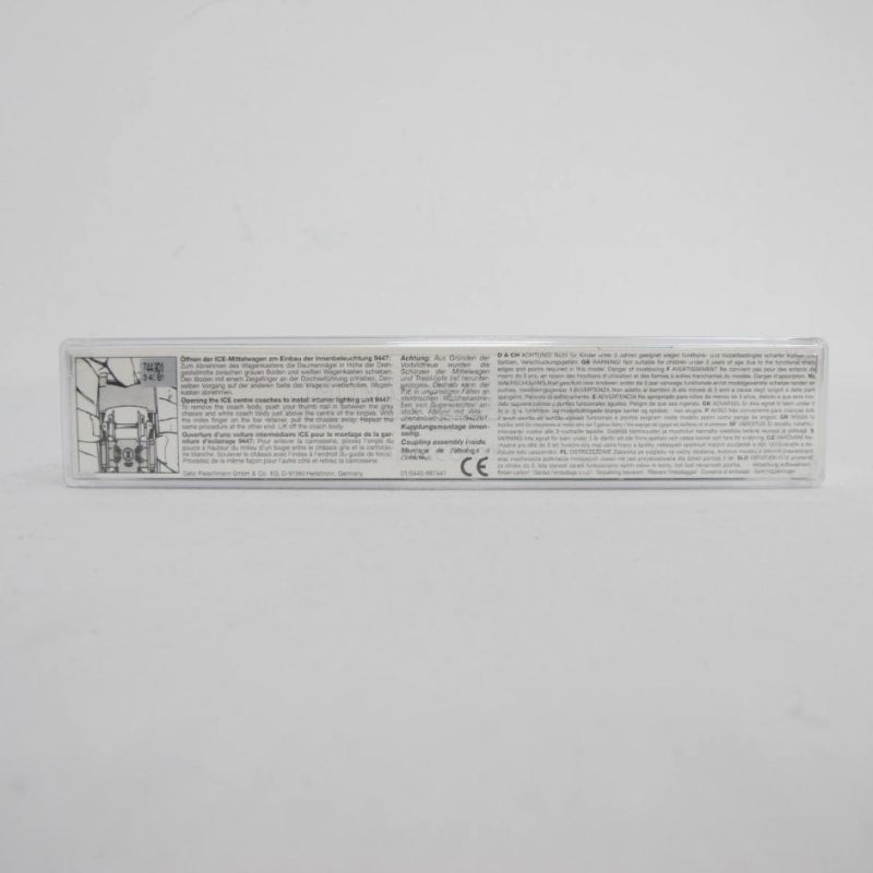 ICE 1 2nd class coach, type/model Bvmz 802.6, 4-axle, light grey/red contrasting stripes - Image 5