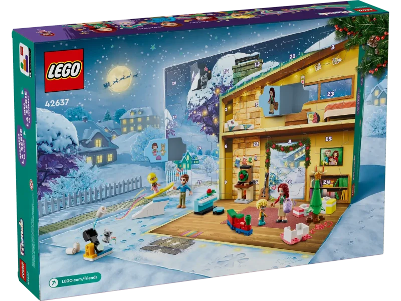 LEGO 42637 Friends Advent Calendar 2024 box backside