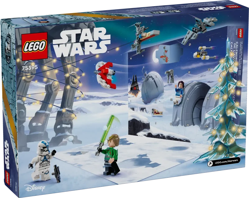 LEGO 75395 Star Wars Advent Calendar 2024 box backside