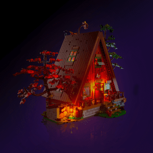 Light My Bricks 2.0 Light Kit for LEGO #21338 A-Frame Cabin