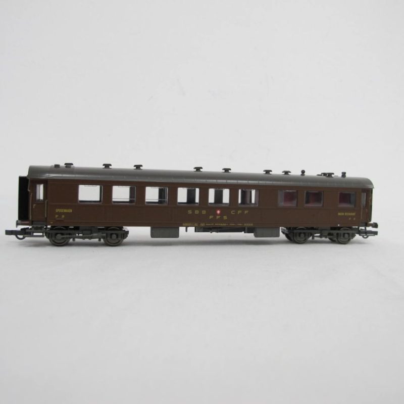 SBB dining car WR in brown. Era IV. - Image 4