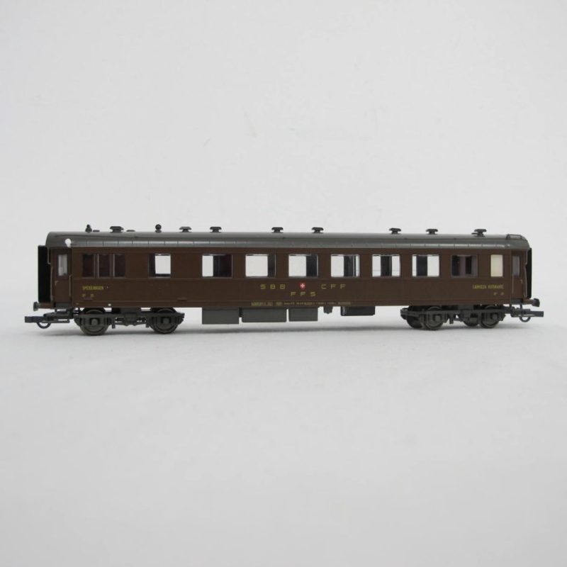 SBB dining car WR in brown. Era IV. - Image 6