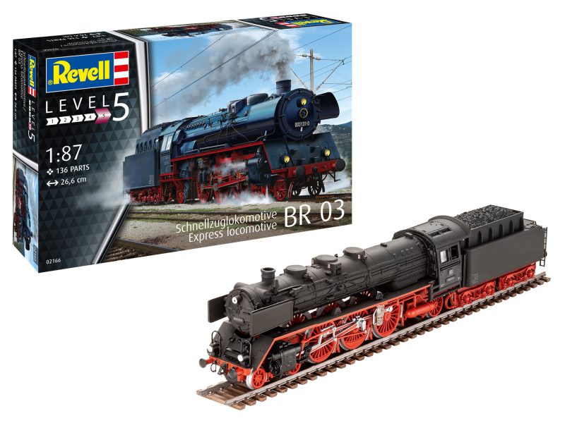 Standaard-sneltreinlocomotief bouwserie 03 met ten