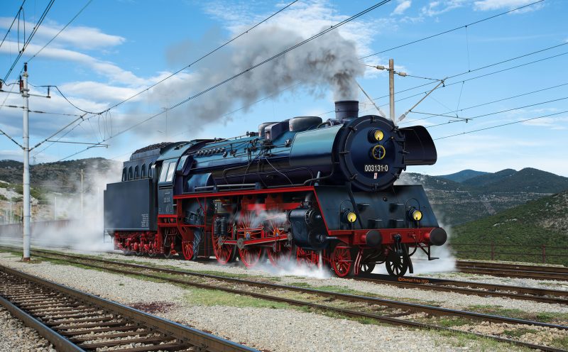 Standaard-sneltreinlocomotief bouwserie 03 met ten - Image 5