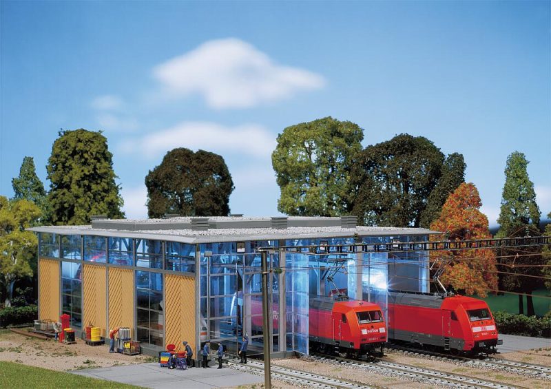 Electric locomotive shed, 3-stall