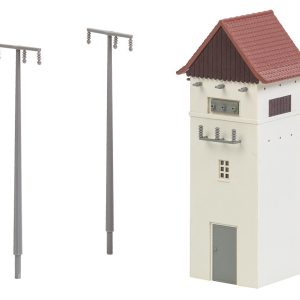 Transformer house with electricity pylons - Image 2