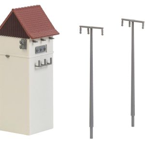 Transformer house with electricity pylons - Image 3