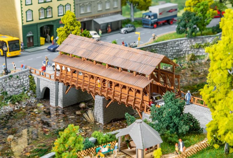 Wooden railway bridge