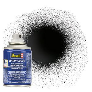 Aerosol can black, glossy