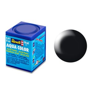 black, silk matt RAL 9005 Aqua Color 18 ml
