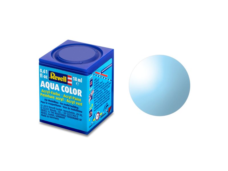Aqua blue, clear