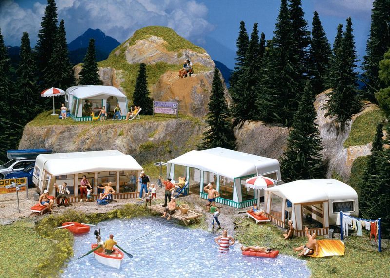 Camping-caravan set