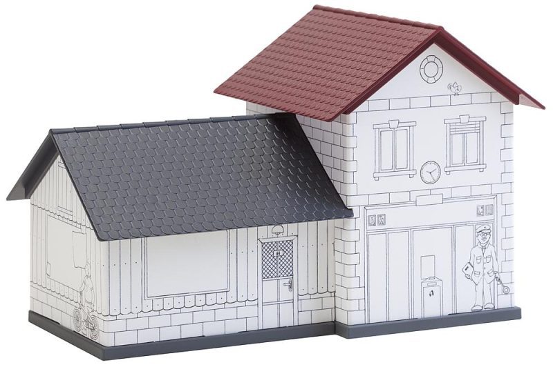 BASIC railway station, incl. 1 painting - Image 3