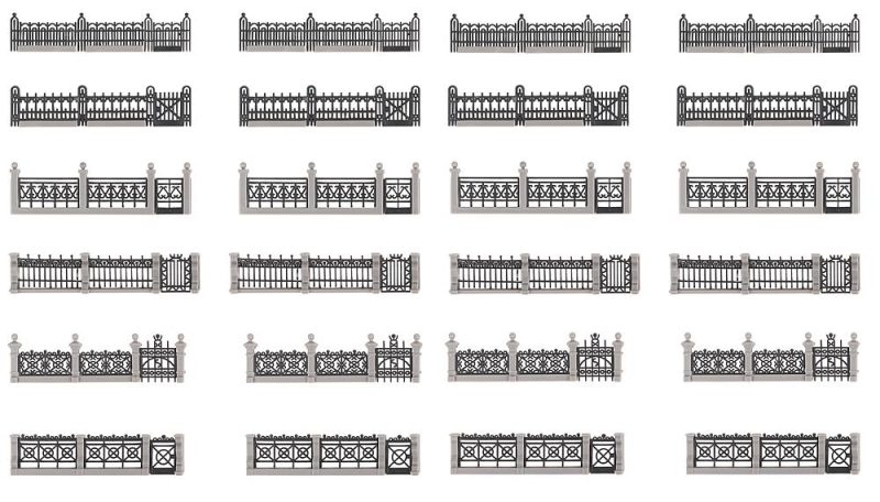 Iron fence set - Image 4