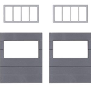 2 wall elements with horizontal - Image 2