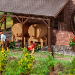 2 wooden barrels and 2 vats - Image 2