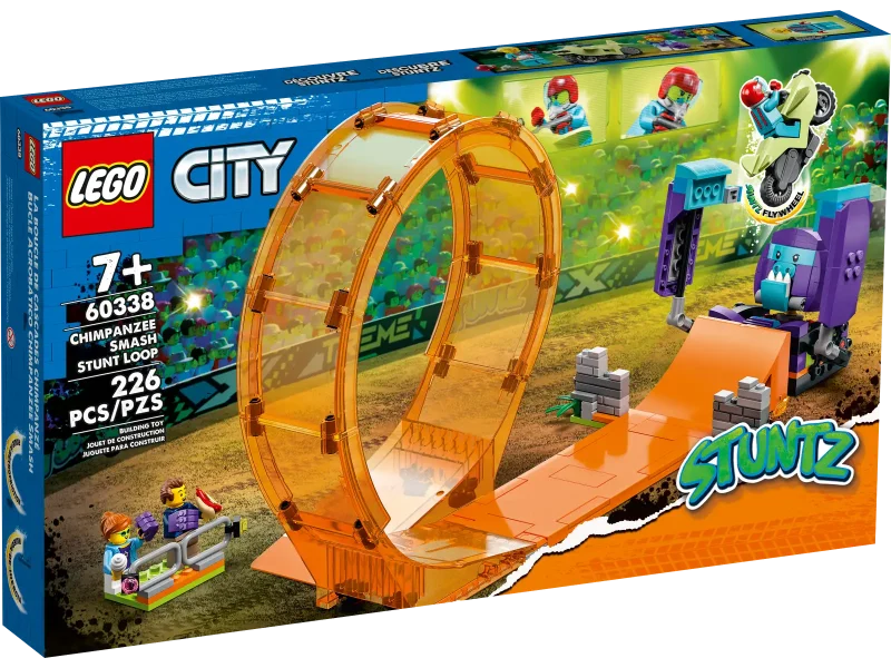 LEGO City Stuntz 60338 Smashing Chimpanzee Stunt Loop box