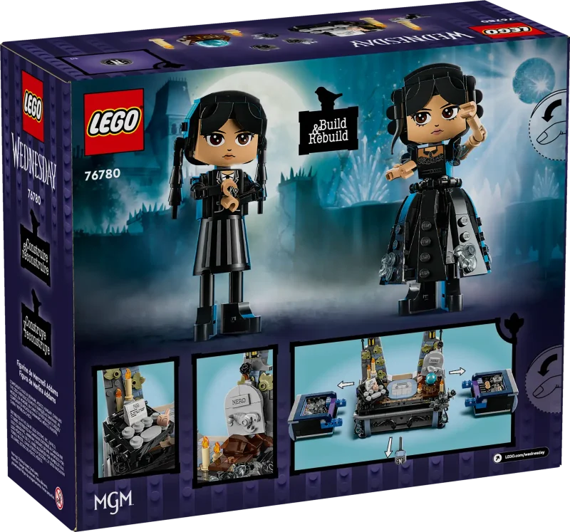 LEGO 76780 Wednesday Addams Figure box