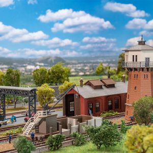 Railroad depot promotion set