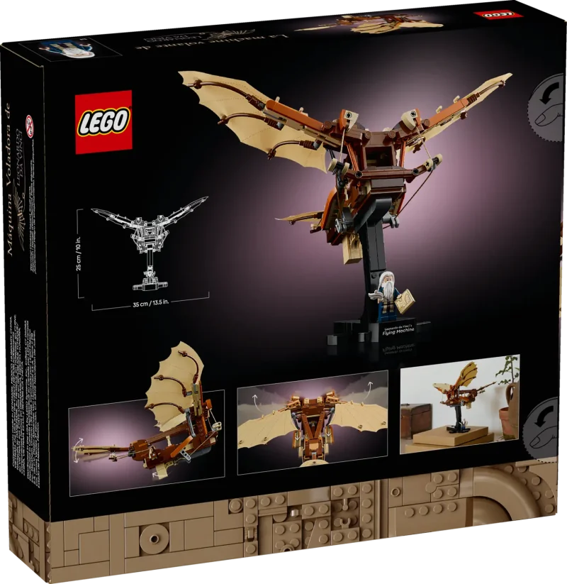 LEGO Icons 10363 Leonardo da Vinci’s Flying Machine Packaging