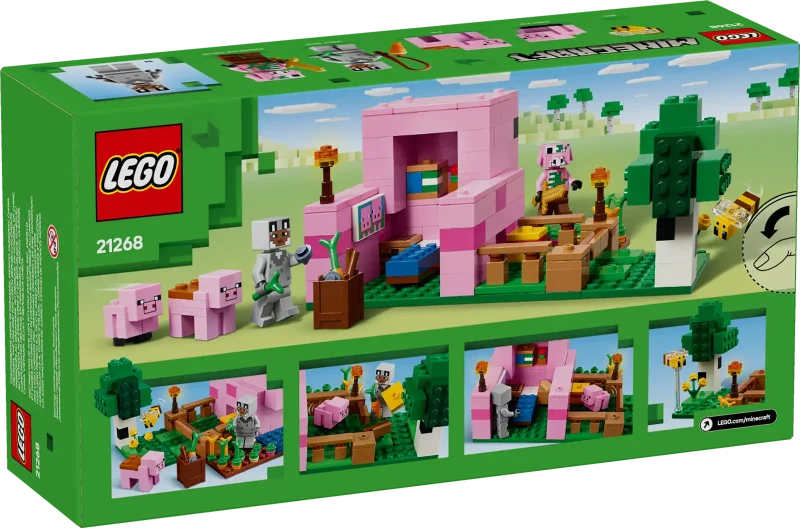 LEGO Minecraft 21268 The Baby Pig House Packaging