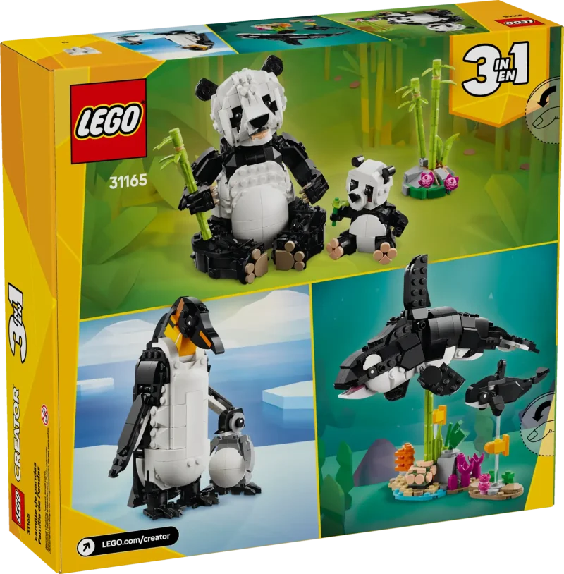 LEGO Creator 3in1 31165 Wild Animals: Panda Family Packaging