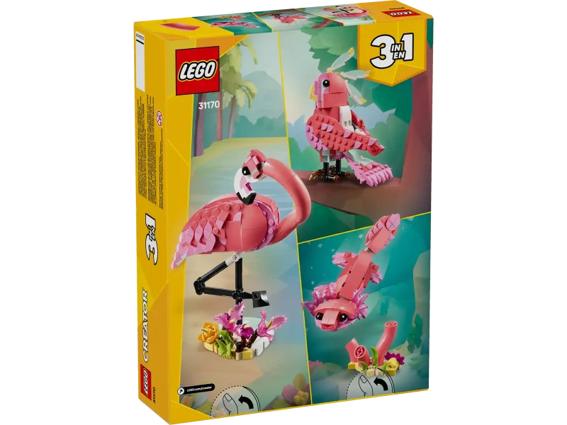 LEGO Creator 3in1 31170 Wild Animals: Pink Flamingo Packaging