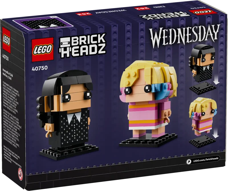 LEGO Brickheadz 40750 Wednesday & Enid Packaging