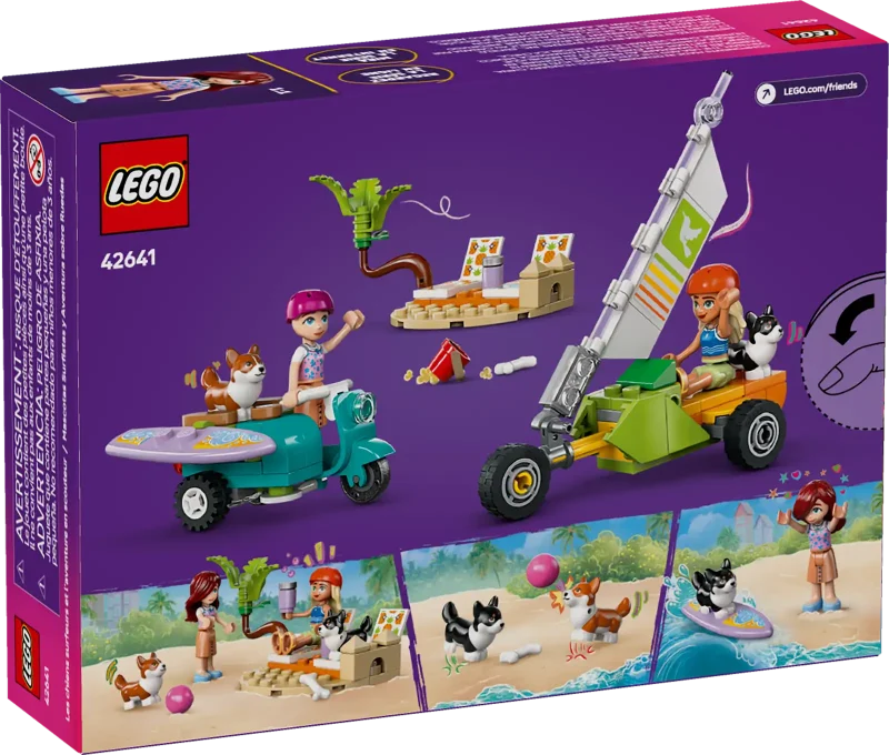 LEGO Friends 42641 Surfing Dogs and Scooter Adventure Packaging