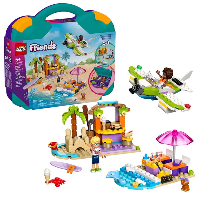 LEGO Friends 42672 Creative Beach and Travel Suitcase