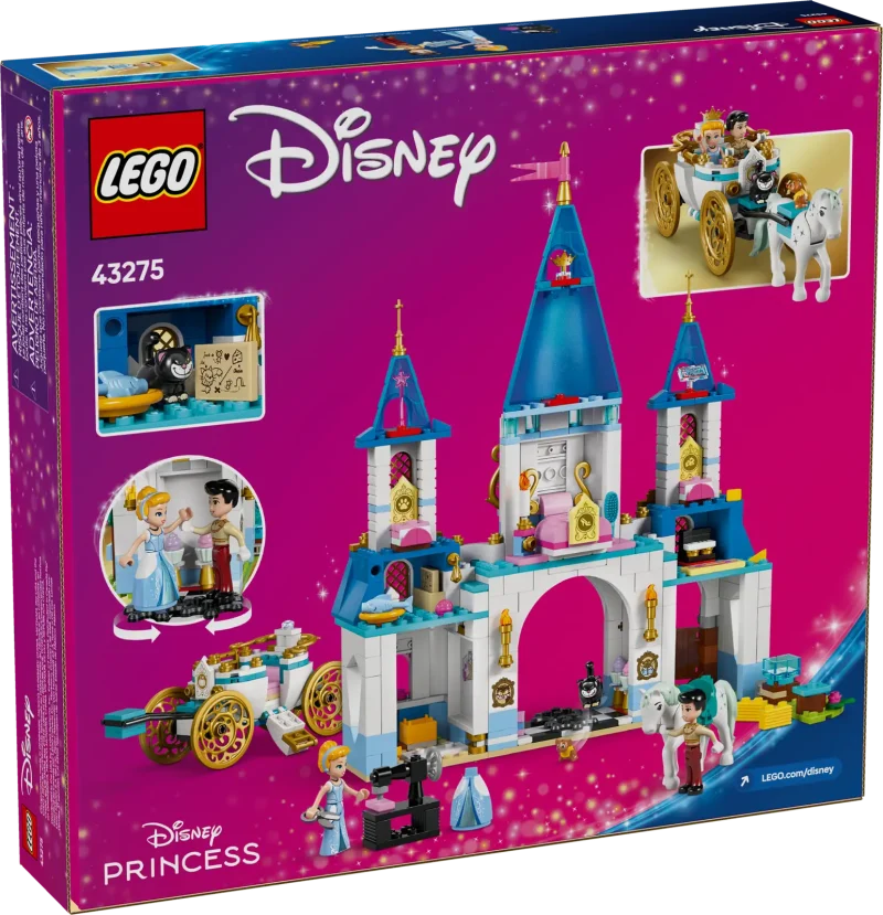 LEGO Disney 43275 Cinderella's Castle & Horse Carriage Packaging