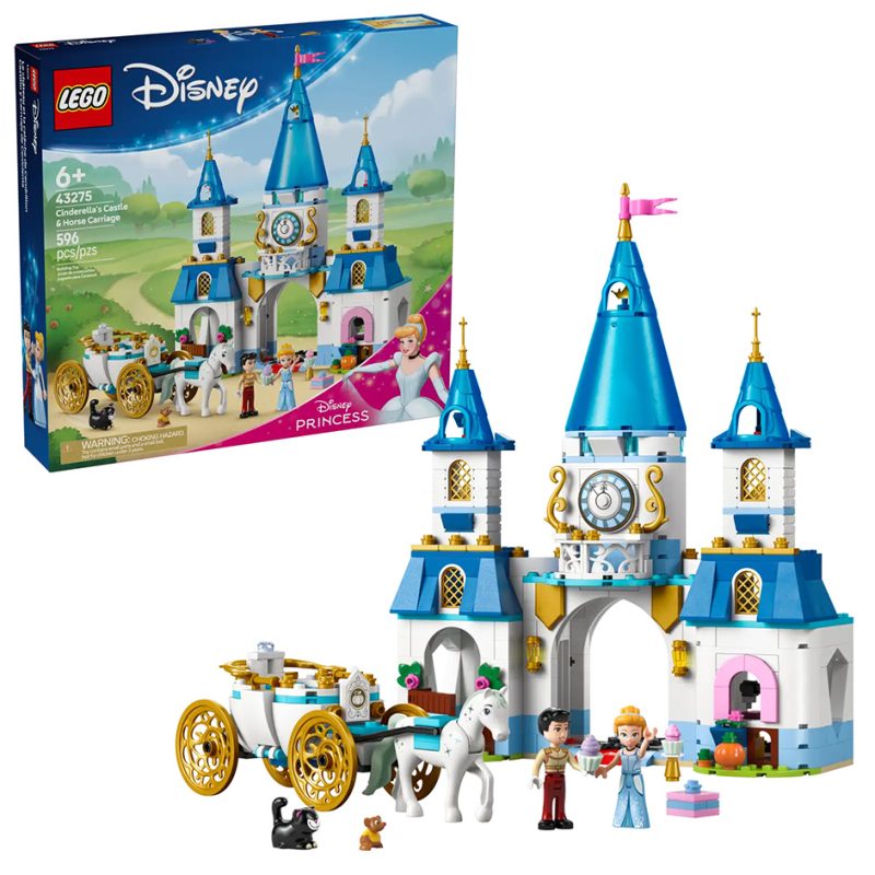 LEGO Disney 43275 Cinderella's Castle & Horse Carriage