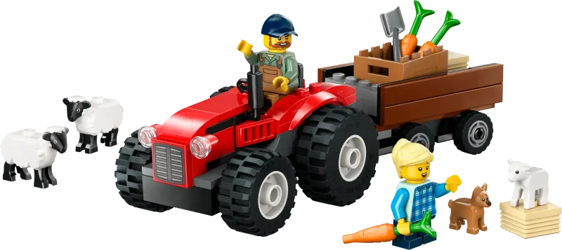 LEGO City 60461 Red Farm Tractor with Trailer & Sheep